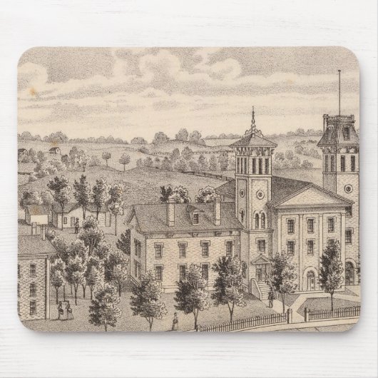 Normal-Indiana-Gebäude Mousepad (Vorne)