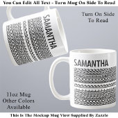 Normal Is Boring Custom Name Modern Hidden Message Kaffeetasse