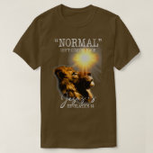 Normal Isnt Coming Back But Jesus is Cross Christi T-Shirt (Design vorne)