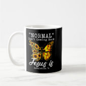 Normal Isn't Coming Back Jesus is Christian Sunflo Kaffeetasse (Links)