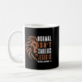 Normal Isnt Coming Back Jesus Is Dad Men Religious Kaffeetasse (Links)