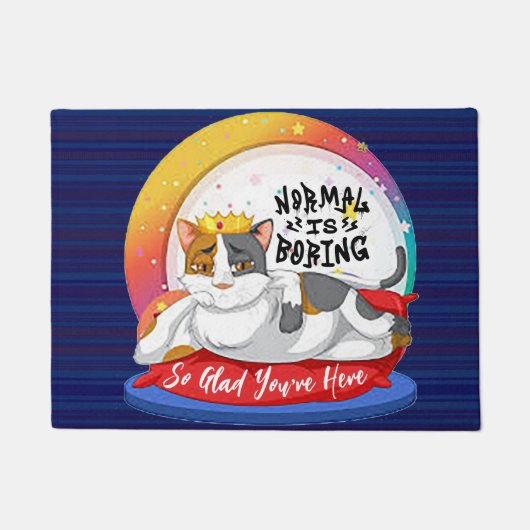 Normal ist langweilig #2 Doormat Fußmatte (Vorderseite)