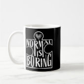 Normal ist langweilig süßes Puzzle-Herz-Autismus-B Kaffeetasse (Links)