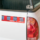 Normal ist langweiliger Aufkleber Autoaufkleber (Auf Lkw)