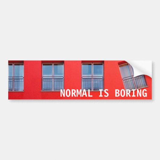 Normal ist langweiliger Aufkleber Autoaufkleber (Vorne)