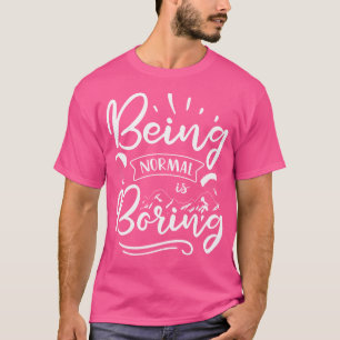 Normal ist langweiliger Paraglider Skydiv T-Shirt