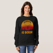 Normal ist langweiliger Paramotor Skydiver Sweatshirt (Vorne ganz)