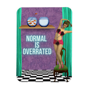 Normal ist unterbewertet Funky & Lustig Veränderte Magnet