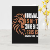 Normal kommt nicht zurück Jesus ist Papa Männer Re Karte (Gelbe Blume)