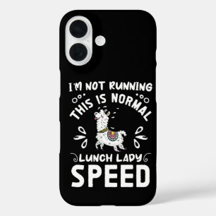 Normal Lunch Lady Speed Funny Llama Sprichwort Spa iPhone 16 Hülle