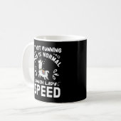 Normal Lunch Lady Speed Funny Llama Sprichwort Spa Kaffeetasse (Vorderseite Links)