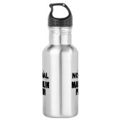 Normal Mandolin Player Edelstahlflasche (Rückseite)