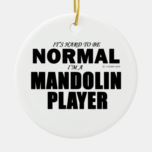 Normal Mandolin Player Keramikornament (Vorne)