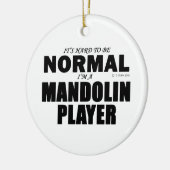 Normal Mandolin Player Keramikornament (Links)