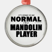 Normal Mandolin Player Ornament Aus Metall (Vorne)