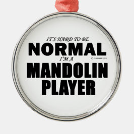 Normal Mandolin Player Ornament Aus Metall