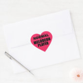Normal Melodeon Player Heart Sticker (Umschlag)