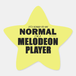 Normal Melodeon Player Star-Aufkleber Stern-Aufkleber