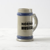 Normal Musician Beer Stein Bierglas (VorderseiteRechts)