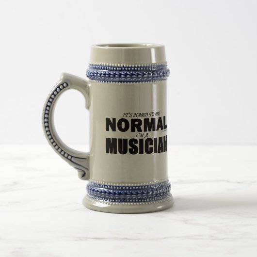 Normal Musician Beer Stein Bierglas (Links)