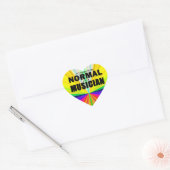 Normal Musician Heart Sticker (Umschlag)