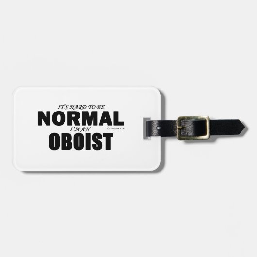 Normal Oboist Gepäckanhänger (Vorderseite horizontal)