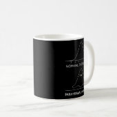 Normal Paranormal Distribution Funny Math Ghost Ha Kaffeetasse (VorderseiteRechts)