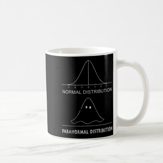Normal Paranormal Distribution Funny Math Ghost Ha Kaffeetasse (Rechts)