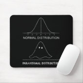 Normal Paranormal Distribution Funny Math Ghost Ha Mousepad (Mit Mouse)