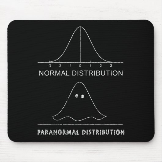 Normal Paranormal Distribution Funny Math Ghost Ha Mousepad (Vorne)