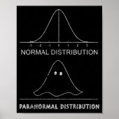 Normal Paranormal Distribution Funny Math Ghost Ha Poster (Vorne)