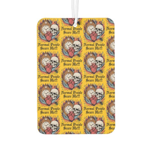 Normal People Scare Me Autolufterfrischer (Rückseite)