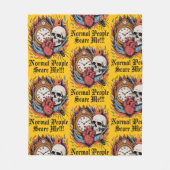 Normal People Scare Me Fleecedecke (Vorderseite)