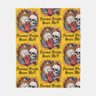 Normal People Scare Me Fleecedecke