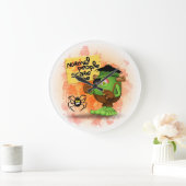 'Normal People Scare Me' Humorous Frankenstein Große Wanduhr (Zuhause)