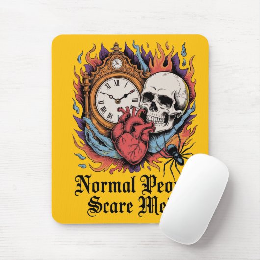 Normal People Scare Me Mousepad (Mit Mouse)