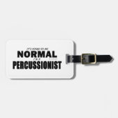 Normal Percussionist Gepäckanhänger (Vorderseite horizontal)