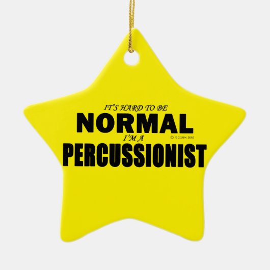 Normal Percussionist Keramik Ornament (Vorne)
