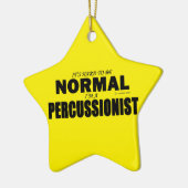 Normal Percussionist Keramik Ornament (Links)