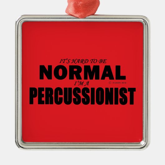 Normal Percussionist Ornament Aus Metall (Vorne)