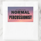 Normal Percussionist Rectwinkelaufkleber Rechteckiger Aufkleber (Tasche)
