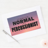 Normal Percussionist Rectwinkelaufkleber Rechteckiger Aufkleber (Umschlag)