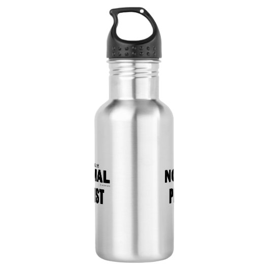 Normal Pianist Edelstahlflasche (Rückseite)