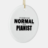 Normal Pianist Keramik Ornament (Rechts)