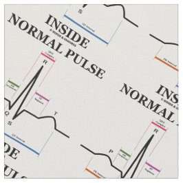 Normal Puls Inside Heartbeat Elektrokardiogramm Stoff