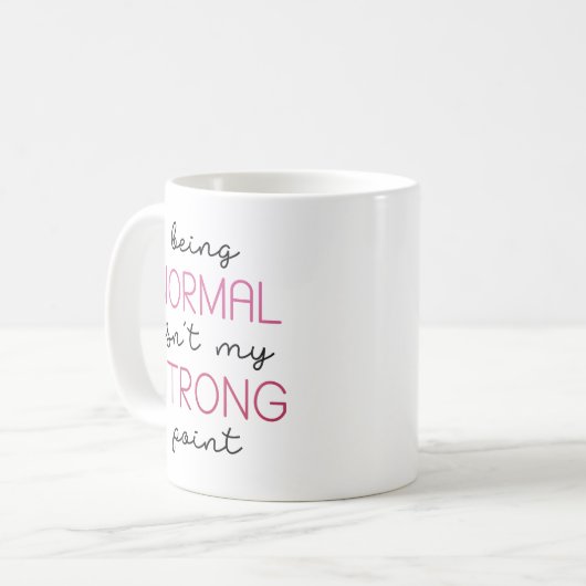 normal sein kaffeetasse (Vorderseite Links)