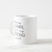 normal sein kaffeetasse (Vorderseite Links)
