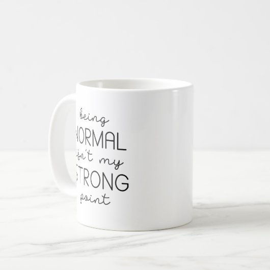 normal sein kaffeetasse (Vorderseite Links)