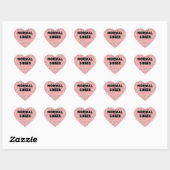 Normal Singer Heart Sticker (Blatt)