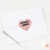 Normal Singer Heart Sticker (Umschlag)